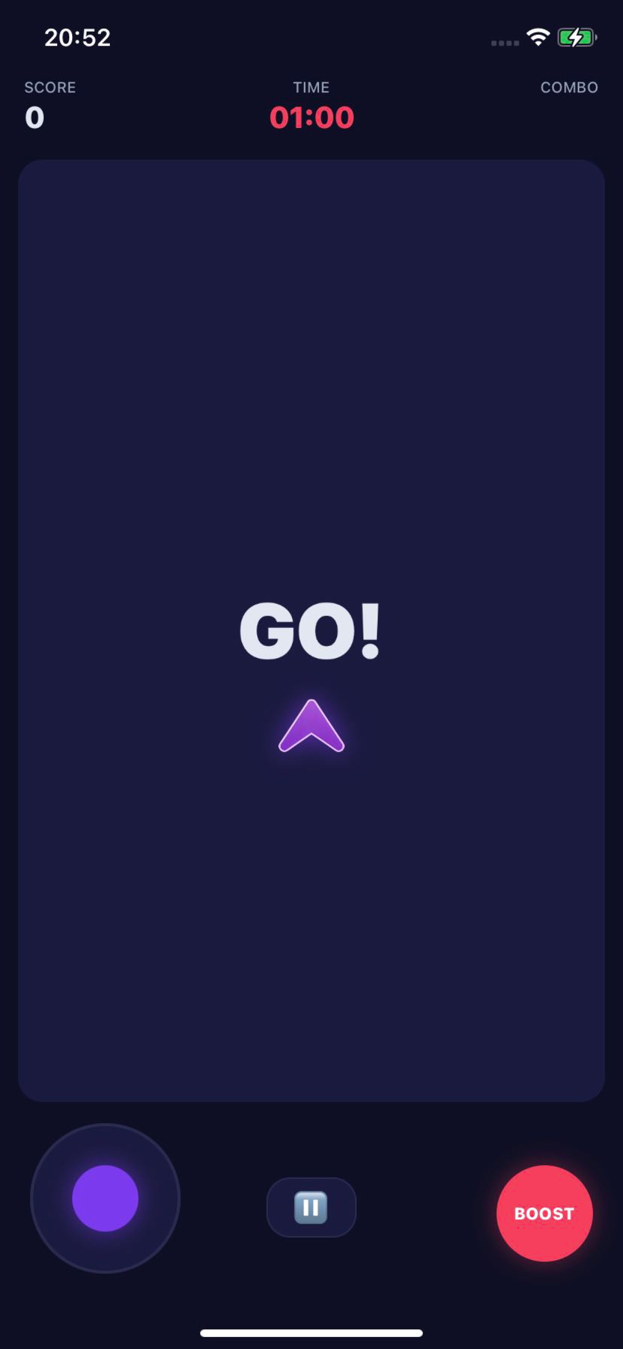 Arrow Move: fast round with targets on screen